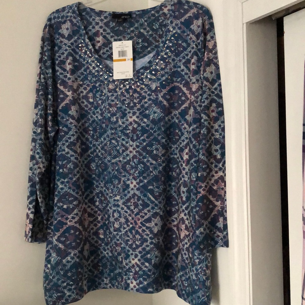 Women’s Plus Size 3X Studded Top